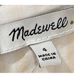 Madewell Striped Button-Back Tiered Midi Yellow Dress Photo 6