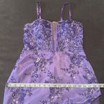 Women’s Purple Mermaid Fit Prom Party Dress Sparkly Sequins Lace Up Back Size 8 Photo 9