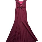 Theia Burgundy/ Maroon Sleeveless Formal Gown US8 Red Size 8 Photo 6