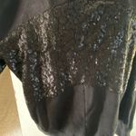 Victoria's Secret black sequin sweatshirt size medium 88% cotton Photo 2