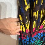 Ellen Tracy  Midi Knee Length Multicolor Sheath Dress Sz L Photo 2