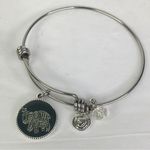Love this life  bangle bracelet Elephant Lucky silver tone crystal Photo 0