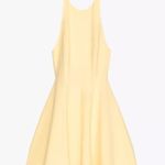 ZARA  mini halter godet butter yellow evening party wedding dress Photo 7
