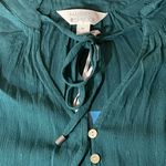 Market & Spruce  Swiss Dot Sleeveless Blouse Green Blue Size XXL NWT Photo 11