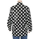 Anthropologie MAEVE x Sequined Shirt Jacket, Black/White, Small Photo 10