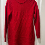 Tunic vintage Red Knit long top Size M Photo 0
