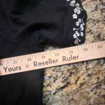 Christopher & Banks Christopher‎ Banks Small Black Linen Blend Button Sleeveless Midi Floral Dress Photo 10