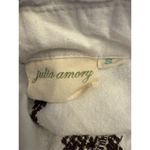 Julia Amory Women's Boho Embroidered Long Sleeve Shirt Dress White Brown Size S Photo 4