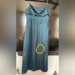 VICI - Simply Breathtaking Satin Cowl Neck Midi Dress - Hunter Green - XL Photo 5