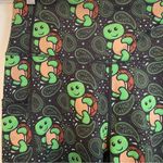 NWT Slow AF Run Club Paisley Turtle Bike Shorts Size L Large Merch Turtles Green Photo 2