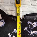 LC Lauren Conrad  Black Floral Dress cold shoulder size M‎ Photo 4