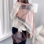 Pink Horse Cashmere Scarf Photo 2