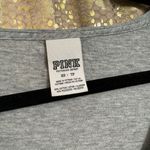 PINK - Victoria's Secret Y2K  Gray Holographic Sequin Bling Crest T Shirt XS Photo 3