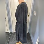 Torrid  Black Washed Belted‎ Fleece Sweatshirt Dress Photo 4