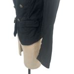 Free People  Jagger‎ Blazer Black Military Button Front Cotton Size XS Photo 5
