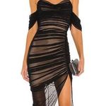 Revolve Nookie Dita Mesh Gown in Black Photo 0