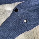 Blue Turtleneck Sweater with Buttons and Handkerchief asymmetrical Skirt Outfit Size XS Photo 5