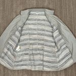 Armani Collezioni Gray Striped Knit Button Front Blazer/Jacket Women Size 12 Photo 6