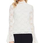 Vince Camuto  Crew Navy Artistic Muse Blouse Sz PXS NWT Photo 1