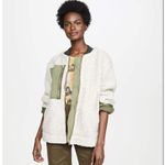 Free People  Women's Rivington Sherpa Jacket, Desert Combo, Green, Medium Photo 6