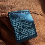 Antonio Melani Rust Pumpkin Turtleneck Sweater Fitted Stretchy Fall Winter Large Photo 5