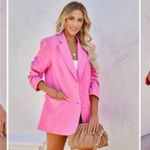 VICI ✨aria pocketed blazer - pink ✨ Photo 2