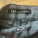 L.e.i Plaid Capri Pants Gray Size XS Photo 5