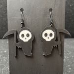 Grim Reaper Earrings ☠️🖤 Black Photo 0