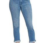 NYDJ High Rise Girlfriend Hollywood Jeans Blue Stunning Stretch Women's Size 2 Photo 0