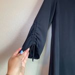 ZARA Dress Size Small Black Choker 3/4 Sleeve Loose Fit Career Office Siren Soft Photo 5
