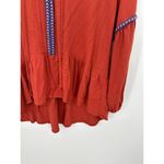 Ro & De  Women Boho Blouse Size S Burnt Orange Long Sleeve Peasant Photo 2