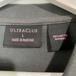 Polo Ultra Club Women’s The Basics Button Short Sleeve  Dark Grey Size Large NWT Photo 3