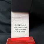 Black Halo  Structured Peplum Sleeveless Blouse Top Open Back Size 2 Photo 6