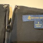 Brooks Brothers  shift Charcoal Midi Dress size 4 Photo 14