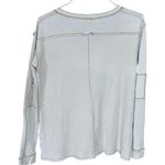 Free People  We The Free Embroidered Patch Bridge Park Thermal Henley Button Top Photo 2