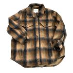 American Eagle Brushed Plaid Shacket jacket Photo 2