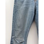 Rag and Bone  Halsey Dre Capri Distressed Jeans Size 29 Light Wash Frayed Hem Photo 5