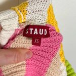 STAUD Seashore Ribbed Knit Tank Midi Dress Yellow Size XS Photo 3