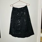 Gattinoni Jeanswear Black Denim Skirt Writing Graffiti Style Skirt Size 28 Photo 9