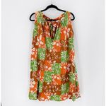 Handmade Vintage 70s  halter trapeze dress size XL tropical summer cotton Photo 1