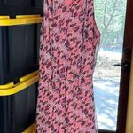 Anthropologie Tulle Pink Brown Patterned Women's Mini Dress Size Medium Photo 0