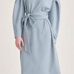 ASOS NWT  Paisie cotton blend light blue sweatshirt jersey Ls dress belted Photo 0