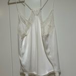 Storia White Lace Trim Cami Top Photo 2