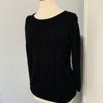 Philosophy Republic Clothing Black Long Sleeve Crew Neck Zip Back Sweater Top L Size L Photo 3