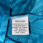 Dress Barn Woman 3/4 Sleeve Textured-Striped Button Down Shirt - size 18/20W Photo 6