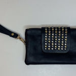 Olivia Miller Olivia Miller Black Soft Wallet Wristlet 3 Studded Colors Photo 0