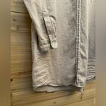 Frank & Eileen Size Large Mary Sand Button Front Collared Shirt Mini Dress Tan Photo 6