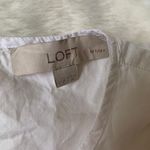 Loft Drama Queen White Puff Sleeve Blouse Photo 6