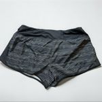 Nike Dri-Fit Black with White Pattern Running Shorts – Women’s Size M Photo 1