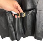 Bagatelle Vintage  Black 100% Cow Leather Vest Gold Hardware Grunge Indie Sleeze Photo 8